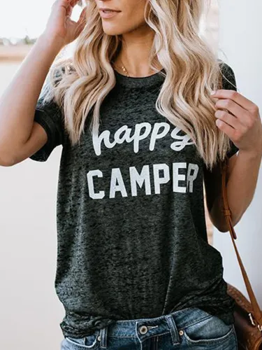 Women Casual Printed Tops Tunic T Shirt