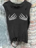 Sleeveless  Printed Shirts & Tops