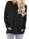 Pockets Crew Neck Casual T-Shirt