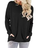 Pockets Crew Neck Casual T-Shirt