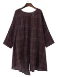 Casual Solid Half Sleeve Crew Neck Blouse