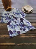Short Sleeve Printed Crew Neck Casual T-Shirt