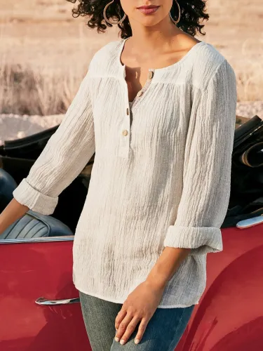 Solid Casual Shirts & Tops