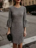 Bodycon Elegant Plain Dress