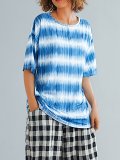 Plus Size  Women  Short  Sleeve  Digital  Floral   Casual  Tops