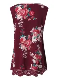 Women Casual Printed Tops Tunic Tanks Vest