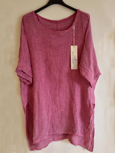 Short Sleeve Crew Neck Casual Shirts