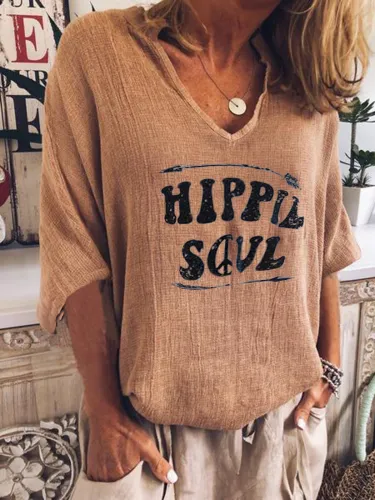 Casual V Neck Shirts & Tops