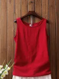 Women Casual Plus SizeTank Tops Tunic