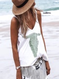 Spaghetti-Strap Cotton-Blend Shirts & Tops