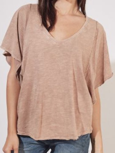Nude Cotton Casual Shirts & Tops