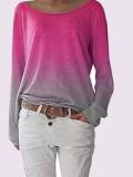 Color-Block Cotton-Blend Casual Shirts & Tops