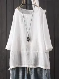 Short Sleeve Cotton-Blend Shirts & Tops
