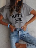 Women Casual Printed Tops Tunic T Shirt
