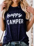 Women Casual Printed Tops Tunic T Shirt