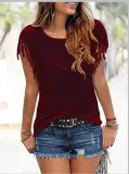 Casual Crew Neck Casual Tops