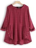 Women Casual Loose Tops Tunic Blouse Shirt