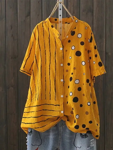Casual Short Sleeve Plus Size Tops