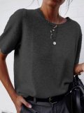 Casual Round Neck Shirts & Tops