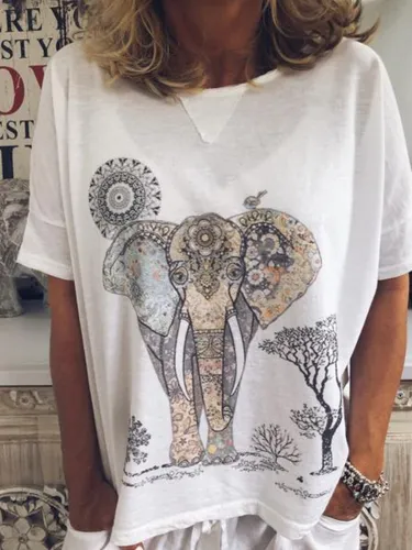 Women Casual Loose Tops Tunic T Shirt