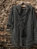 Long Sleeve Solid Buttoned Basic Shirts & Tops