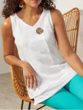 Women Casual Tops Tunic Tanks Vest