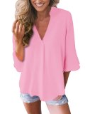 3/4 Sleeve Casual Casual Tops