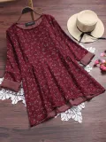 Women Casual Loose Tops Tunic Blouse Shirt