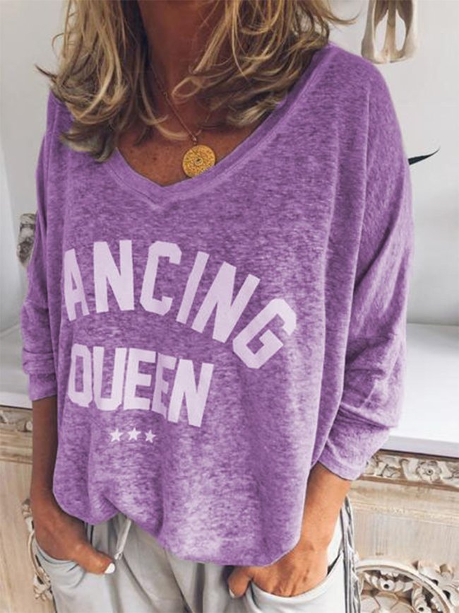 Long Sleeve Solid Sweet Shirts & Tops