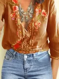 Long Sleeve Elegant Causal Tops