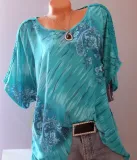 Short Sleeve Printed Casual Casual Tops