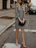 Bodycon Elegant Plain Dress