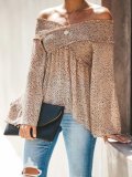 As Picture Polka Dots Cotton-Blend Holiday Long Sleeve Shirts & Tops