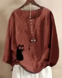 Casual Cotton-Blend Buttoned Shirts & Tops