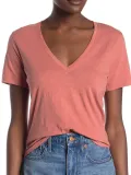 Short Sleeve Casual V Neck Shirts & Tops