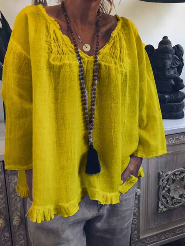 Women Casual Loose Tops Tunic Blouse Shirt