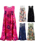 Women Casual Printed Tops Tunic Mini Dress
