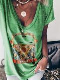 Linen Loose Short-Sleeved Top