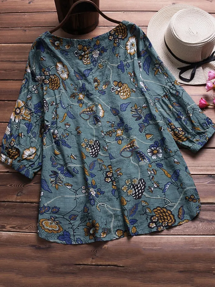Women Casual Loose Tops Tunic Blouse Shirt