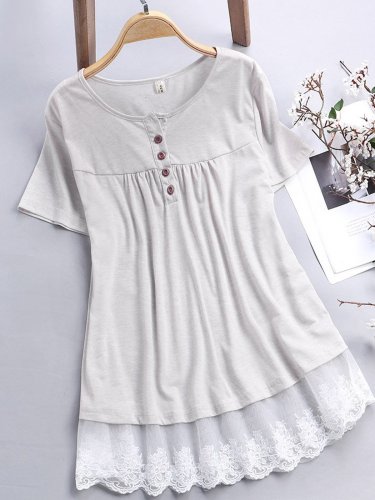 Women Casual Tops Tunic Blouse Shirt