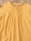 Women Casual Embroidery Tops Tunic Blouse Shirt