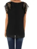 Lace Casual Short Sleeve Casual Tops