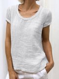 Summer Short Sleeve Round Neck Casual T-Shirts