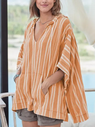 Summer  Pocket striped dress