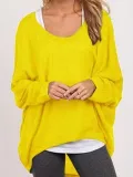 Crew Neck Polyester Asymmetric Casual T-Shirt