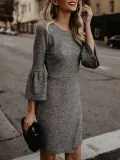 Bodycon Elegant Plain Dress