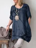 Crew Neck Short Sleeve Shirts & Tops