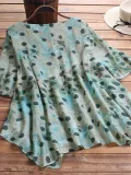 Short Sleeve Buttoned Sweet Cotton-Blend Shirts & Tops
