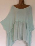 Plus Size Paneled Batwing Asymmetrical T-shirts