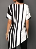 White Striped Casual Shirts & Tops